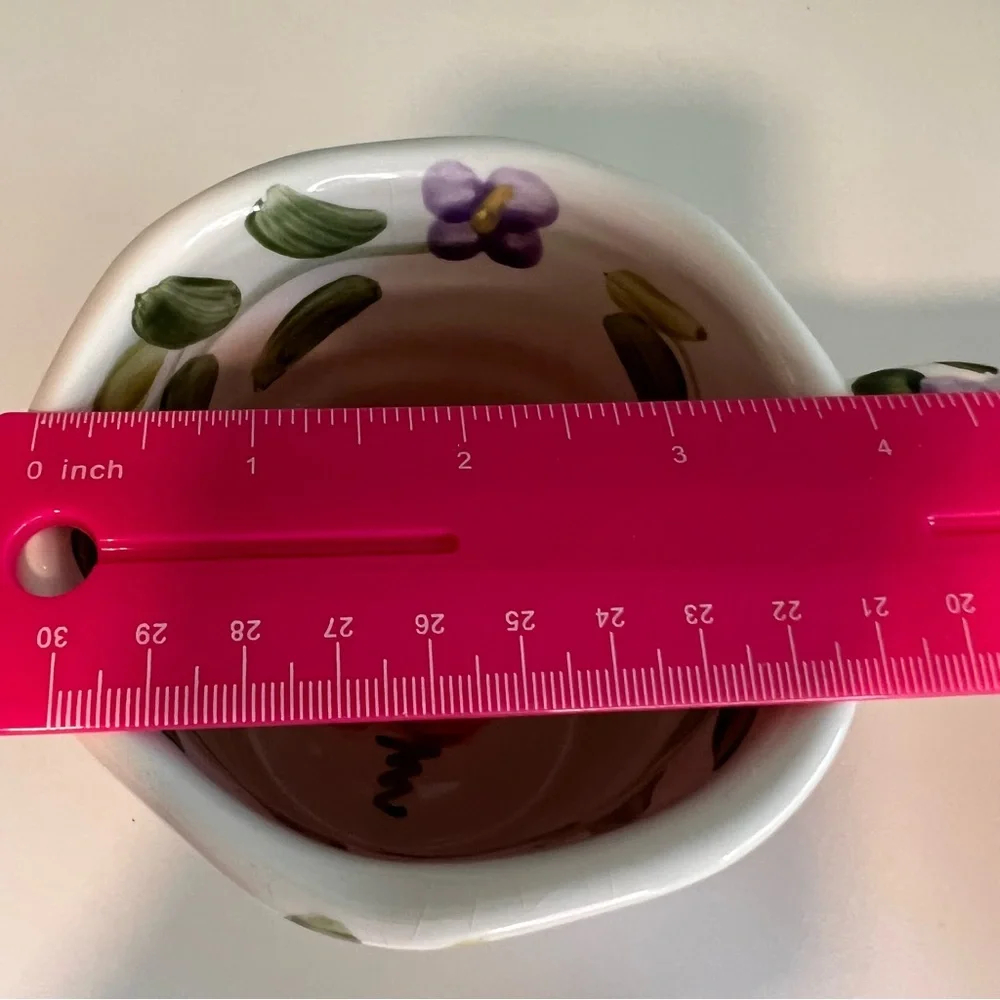 Mariam’s Garden Floral Hand-painted‎ Cup. 16 oz.